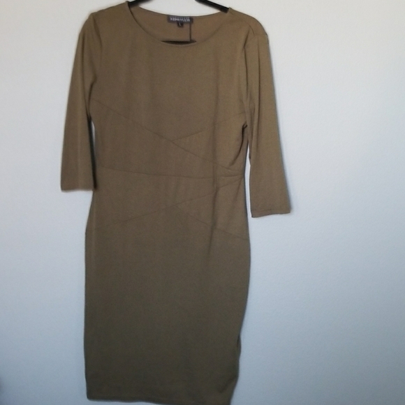 Rephyllis Going Out olive green bodycon NWT large - Picture 1 of 5